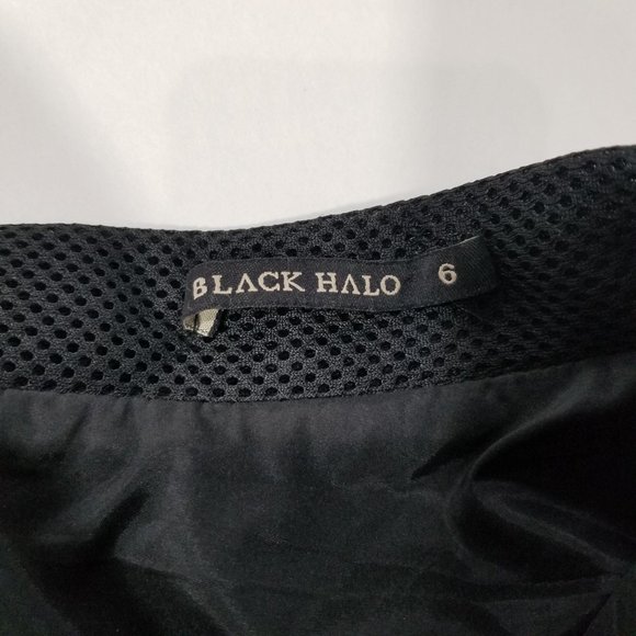 Black Halo Thaimi Skater Flare Mesh Skirt - Picture 7 of 12